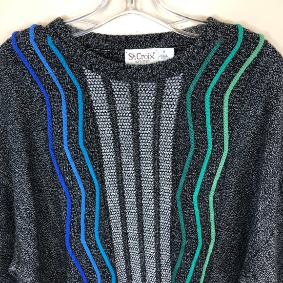 ✨VINTAGE✨ ST. CROIX Sz. Men's Medium knit sweater - Picture 2 of 4